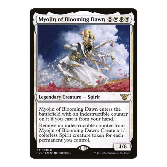 Myojin of Blooming Dawn (NEC) #31 Rare (Lightly Played) Commander: Kamigawa: Neon Dynasty Magic: The Gathering: 2022