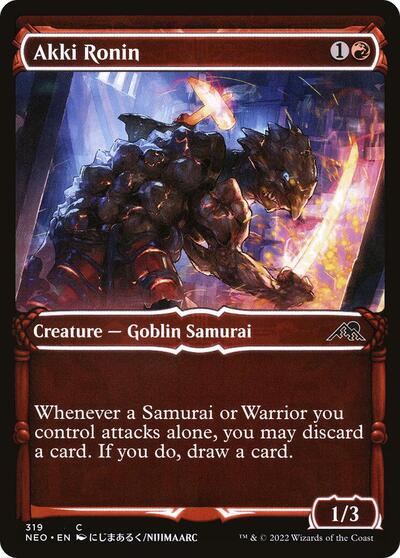 2022 Magic: Kamigawa: Neon Dynasty (NEO) - Akki Ronin Showcase (#319, Common)