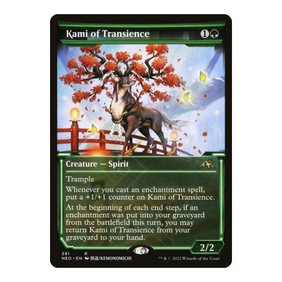 Kami of Transience (Showcase) (NEO) #391 Rare Kamigawa: Neon Dynasty Magic: The Gathering: 2022