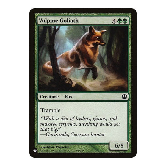 Vulpine Goliath (LIST) #183/249 Common (Lightly Played) The List Reprints Magic: The Gathering: 2026