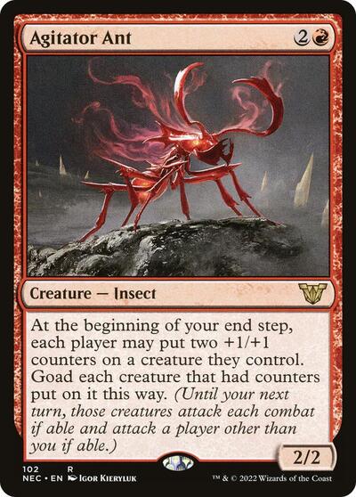 Agitator Ant (NEC) #102 Rare (Lightly Played) Commander: Kamigawa: Neon Dynasty Magic: The Gathering: 2022