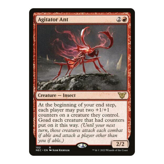 Agitator Ant (NEC) #102 Rare (Lightly Played) Commander: Kamigawa: Neon Dynasty Magic: The Gathering: 2022