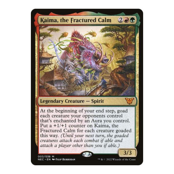 Kaima the Fractured Calm (NEC) #3 Mythic Rare (Foil Lightly Played) Commander: Kamigawa: Neon Dynasty Magic: The Gathering: 2022