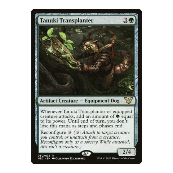 Tanuki Transplanter (NEC) #30 Rare (Lightly Played) Commander: Kamigawa: Neon Dynasty Magic: The Gathering: 2022