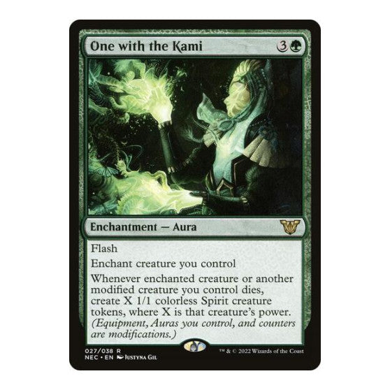 One with the Kami (NEC) #27 Rare (Lightly Played) Commander: Kamigawa: Neon Dynasty Magic: The Gathering: 2022