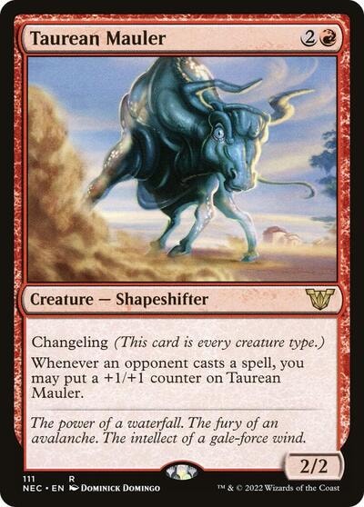 Taurean Mauler (NEC) #111 Rare (Lightly Played) Commander: Kamigawa: Neon Dynasty Magic: The Gathering: 2022