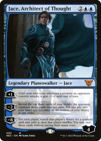 Jace Architect of Thought (NEC) #93 Mythic Rare (Lightly Played) Commander: Kamigawa: Neon Dynasty Magic: The Gathering: 2022