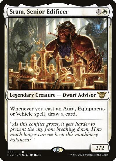 Sram Senior Edificer (NEC) #88 Rare (Near Mint) Commander: Kamigawa: Neon Dynasty Magic: The Gathering: 2022