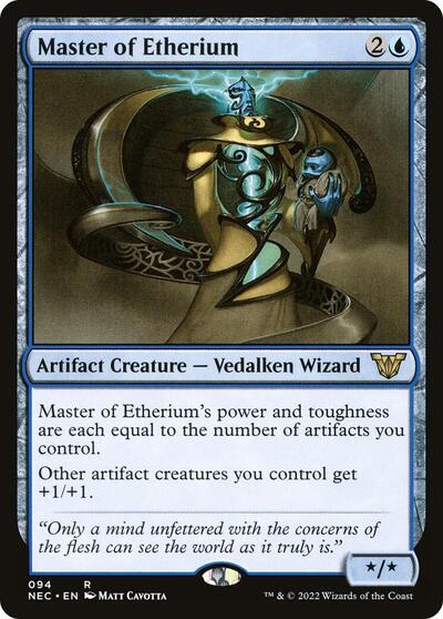 Master of Etherium (NEC) #94 Rare (Lightly Played) Commander: Kamigawa: Neon Dynasty Magic: The Gathering: 2022