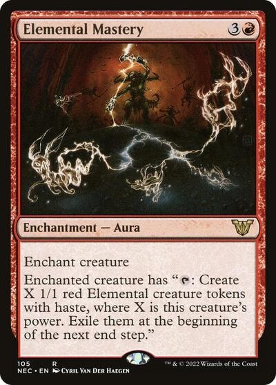 Elemental Mastery (NEC) #105 Rare (Lightly Played) Commander: Kamigawa: Neon Dynasty Magic: The Gathering: 2022