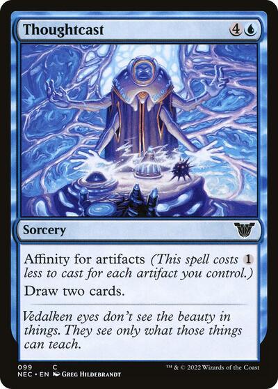 Thoughtcast (NEC) #99 Common (Lightly Played) Commander: Kamigawa: Neon Dynasty Magic: The Gathering: 2022