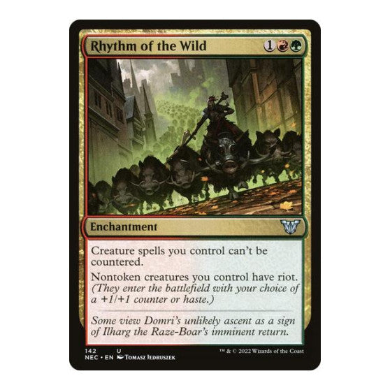 Rhythm of the Wild (NEC) #142 Uncommon (Lightly Played) Commander: Kamigawa: Neon Dynasty Magic: The Gathering: 2022