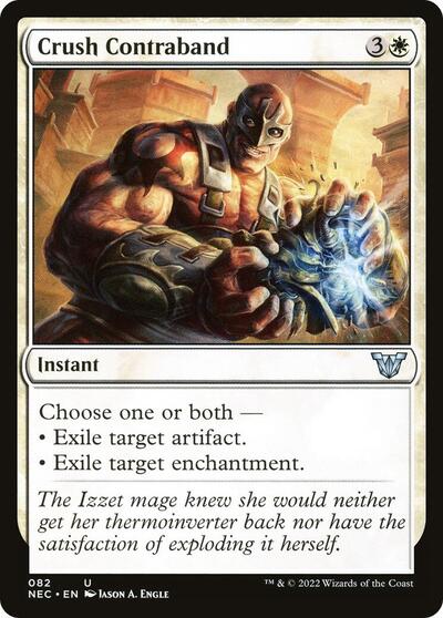 Crush Contraband (NEC) #82 Uncommon (Lightly Played) Commander: Kamigawa: Neon Dynasty Magic: The Gathering: 2022
