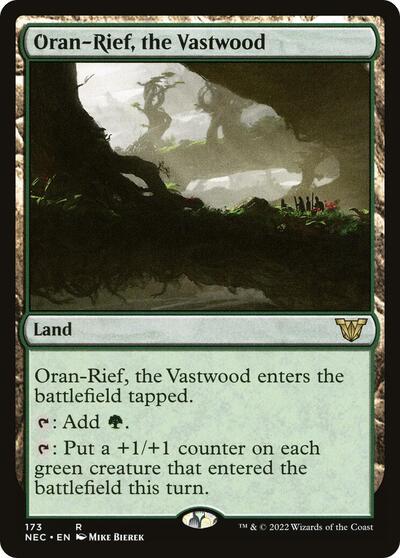Oran Rief the Vastwood (NEC) #173 Rare (Lightly Played) Commander: Kamigawa: Neon Dynasty Magic: The Gathering: 2022
