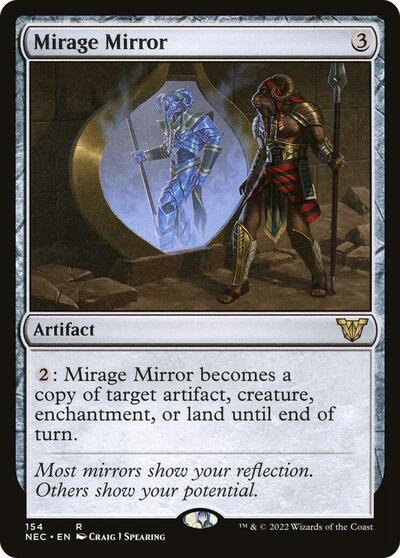 Mirage Mirror (NEC) #154 Rare (Lightly Played) Commander: Kamigawa: Neon Dynasty Magic: The Gathering: 2022