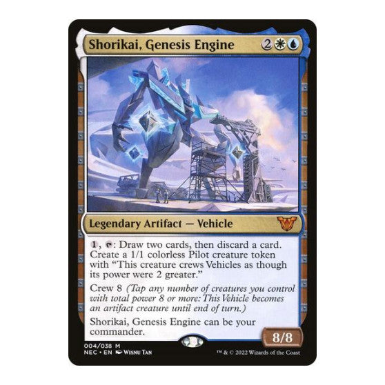 Shorikai Genesis Engine (NEC) #4 Mythic Rare (Near Mint) Commander: Kamigawa: Neon Dynasty Magic: The Gathering: 2022