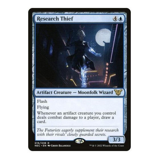 Research Thief (NEC) #16 Rare (Lightly Played) Commander: Kamigawa: Neon Dynasty Magic: The Gathering: 2022