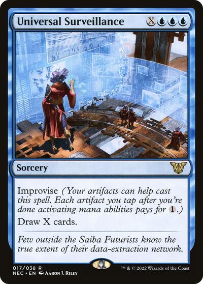 Universal Surveillance (NEC) #17 Rare (Lightly Played) Commander: Kamigawa: Neon Dynasty Magic: The Gathering: 2022