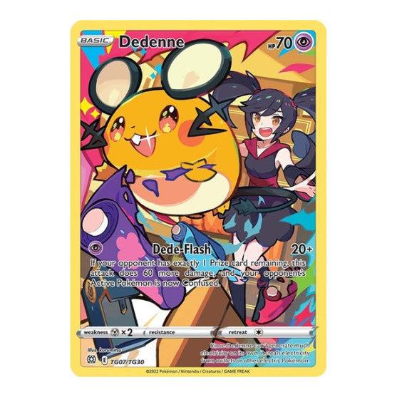 Dedenne (SWSH09:TG) #TG07/TG30 Ultra Rare (Holofoil Lightly Played) SWSH09: Brilliant Stars Trainer Gallery Pokemon: 2022