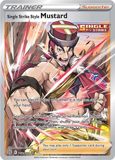 Single Strike Style Mustard (SWSH09:TG) #TG28/TG30 Ultra Rare SWSH09: Brilliant Stars Trainer Gallery Pokemon: 2022