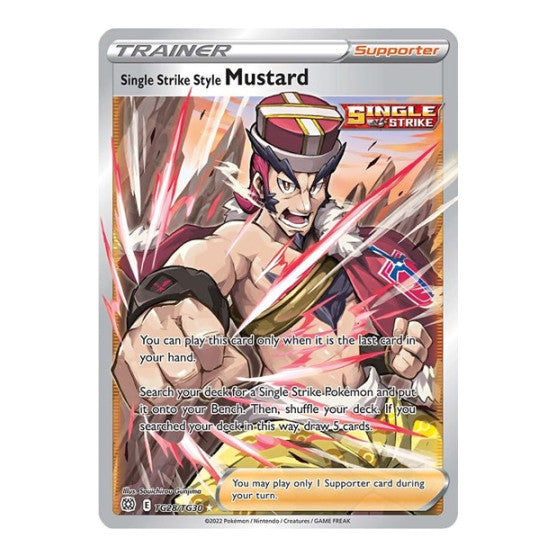Single Strike Style Mustard (SWSH09:TG) #TG28/TG30 Ultra Rare (Holofoil Near Mint) SWSH09: Brilliant Stars Trainer Gallery Pokemon: 2022