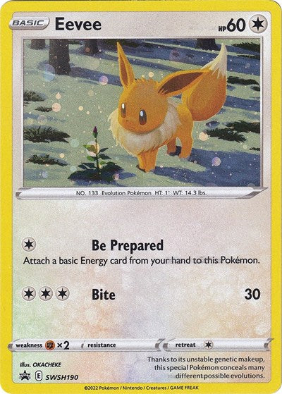 Eevee - SWSH190 (SWSD) #SWSH190 Promo SWSH: Sword & Shield Promo Cards Pokemon: 2019