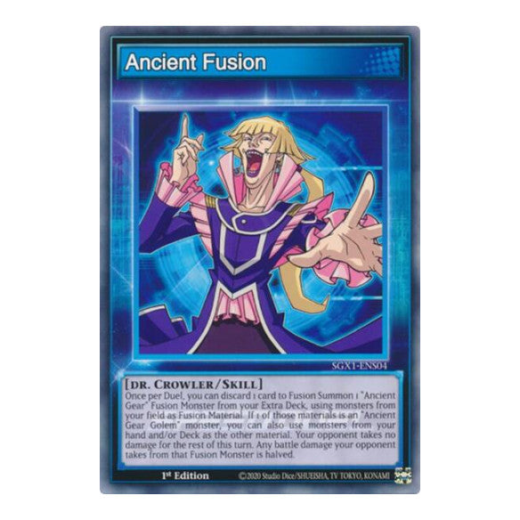 Ancient Fusion () #SGX1-ENS04 Common (1st Edition Lightly Played) Speed Duel GX: Duel Academy Box YuGiOh: 2022