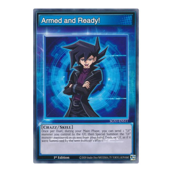 Armed and Ready! () #SGX1-ENS11 Common (1st Edition Lightly Played) Speed Duel GX: Duel Academy Box YuGiOh: 2022