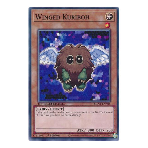 Winged Kuriboh () #SGX1-ENA06 Common (1st Edition Lightly Played) Speed Duel GX: Duel Academy Box YuGiOh: 2022