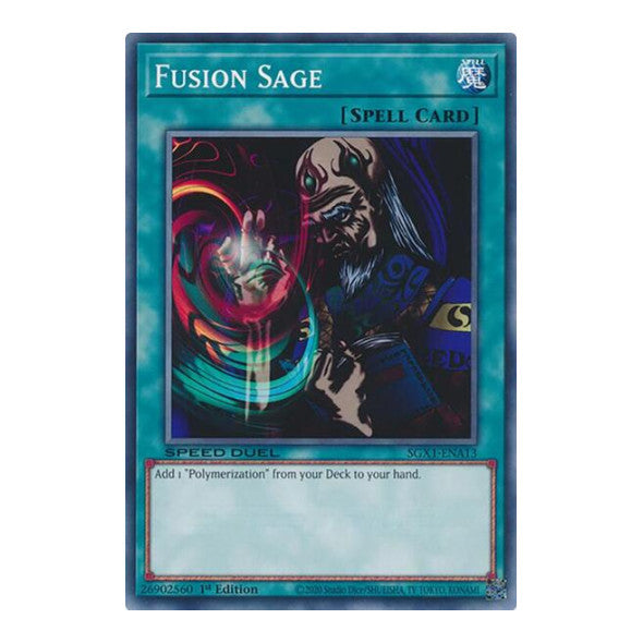 Fusion Sage () #SGX1-ENA13 Common (1st Edition Lightly Played) Speed Duel GX: Duel Academy Box YuGiOh: 2022