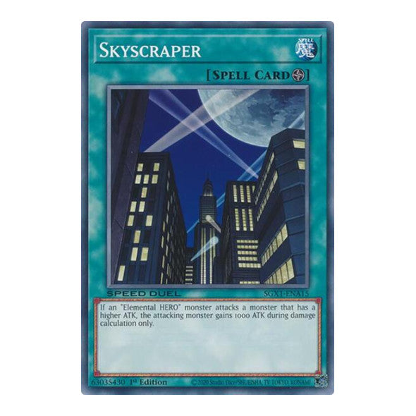 Skyscraper () #SGX1-ENA15 Common (1st Edition Lightly Played) Speed Duel GX: Duel Academy Box YuGiOh: 2022