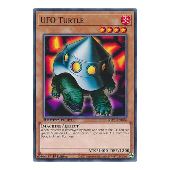 UFO Turtle () #SGX1-ENH04 Common (1st Edition Lightly Played) Speed Duel GX: Duel Academy Box YuGiOh: 2022
