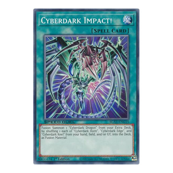 Cyberdark Impact! () #SGX1-ENG15 Common (1st Edition Lightly Played) Speed Duel GX: Duel Academy Box YuGiOh: 2022