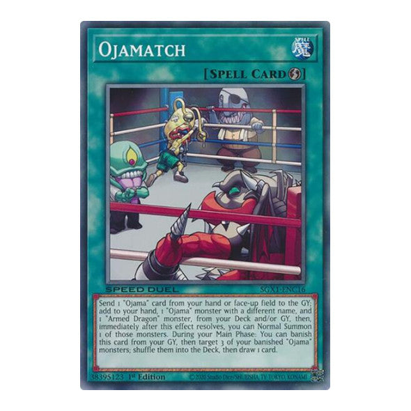 Ojamatch () #SGX1-ENC16 Common (1st Edition Lightly Played) Speed Duel GX: Duel Academy Box YuGiOh: 2022