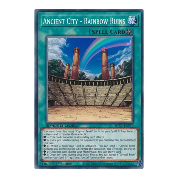 Ancient City - Rainbow Ruins () #SGX1-ENF10 Common (1st Edition Lightly Played) Speed Duel GX: Duel Academy Box YuGiOh: 2022