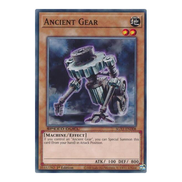 Ancient Gear () #SGX1-END08 Common (1st Edition Lightly Played) Speed Duel GX: Duel Academy Box YuGiOh: 2022