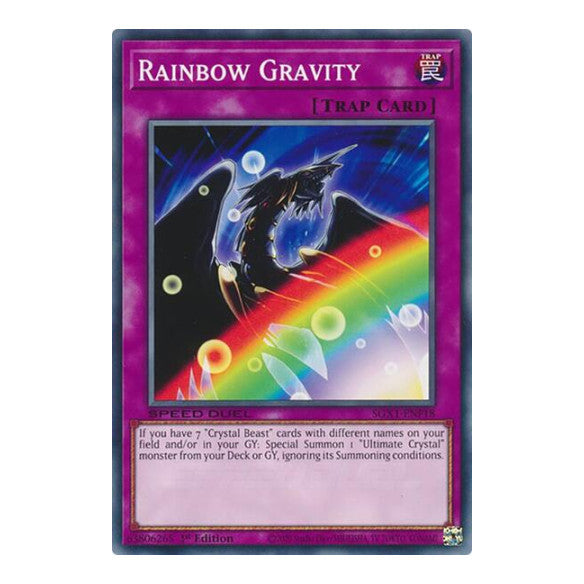 Rainbow Gravity () #SGX1-ENF18 Common (1st Edition Lightly Played) Speed Duel GX: Duel Academy Box YuGiOh: 2022