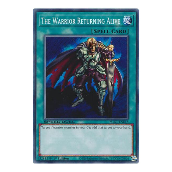 The Warrior Returning Alive () #SGX1-ENE13 Common (1st Edition Lightly Played) Speed Duel GX: Duel Academy Box YuGiOh: 2022