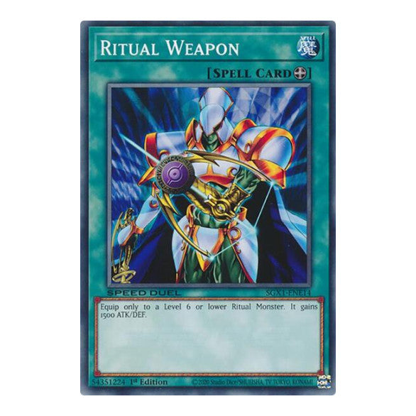 Ritual Weapon () #SGX1-ENE14 Common (1st Edition Lightly Played) Speed Duel GX: Duel Academy Box YuGiOh: 2022