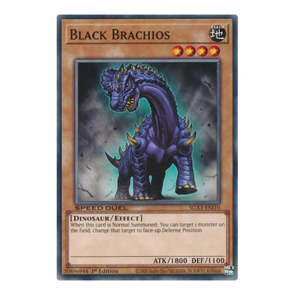 Black Brachios () #SGX1-ENI10 Common (1st Edition Lightly Played) Speed Duel GX: Duel Academy Box YuGiOh: 2022