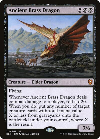 Ancient Brass Dragon (CLB) #111 Mythic Rare (Near Mint) Commander Legends: Battle for Baldur's Gate Magic: The Gathering: 2022