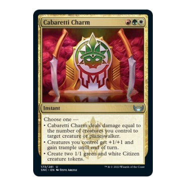 Cabaretti Charm (SNC) #173 Uncommon Streets of New Capenna Magic: The Gathering: 2022