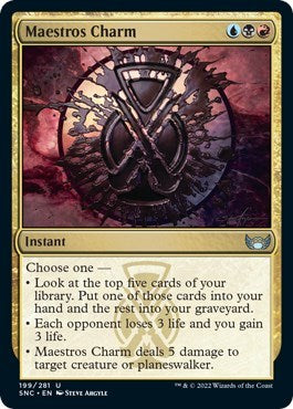 Maestros Charm (SNC) #199 Uncommon (Lightly Played) Streets of New Capenna Magic: The Gathering: 2022