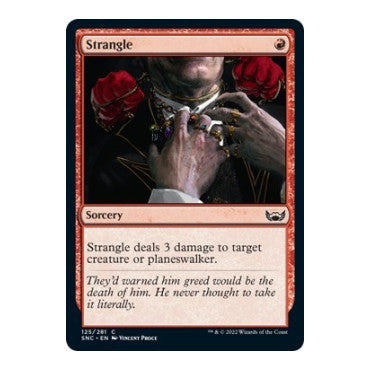 Strangle (SNC) #125 Common (Lightly Played) Streets of New Capenna Magic: The Gathering: 2022