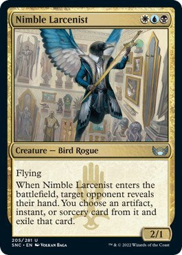 Nimble Larcenist (SNC) #205 Uncommon (Lightly Played) Streets of New Capenna Magic: The Gathering: 2022
