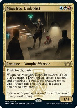 Maestros Diabolist (SNC) #200 Rare (Lightly Played) Streets of New Capenna Magic: The Gathering: 2022