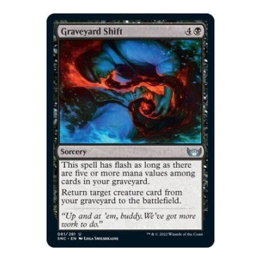 Graveyard Shift (SNC) #81 Uncommon (Lightly Played) Streets of New Capenna Magic: The Gathering: 2022