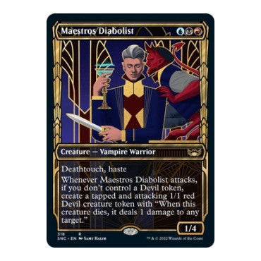 Maestros Diabolist Showcase (SNC) #318 Rare (Lightly Played) Streets of New Capenna Magic: The Gathering: 2022