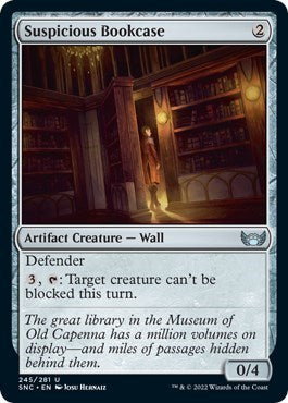 Suspicious Bookcase (SNC) #245 Uncommon (Lightly Played) Streets of New Capenna Magic: The Gathering: 2022