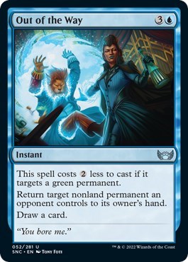 Out of the Way (SNC) #52 Uncommon (Lightly Played) Streets of New Capenna Magic: The Gathering: 2022